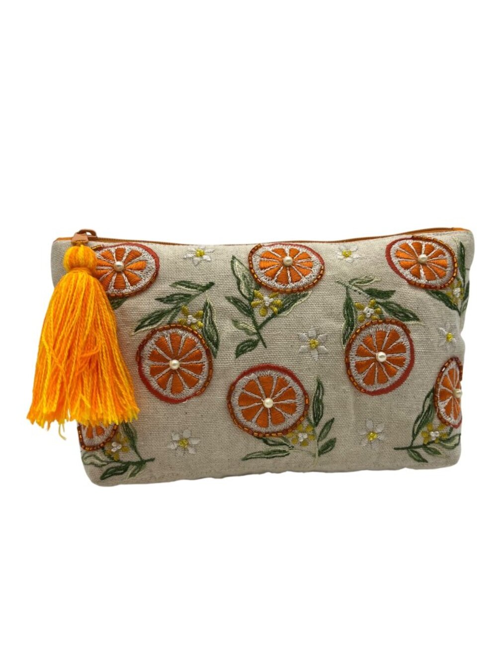 MMs Brands Beige & Orange Bag
